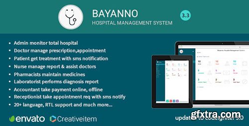 CodeCanyon - Bayanno v3.2 - Hospital Management System - 5814621