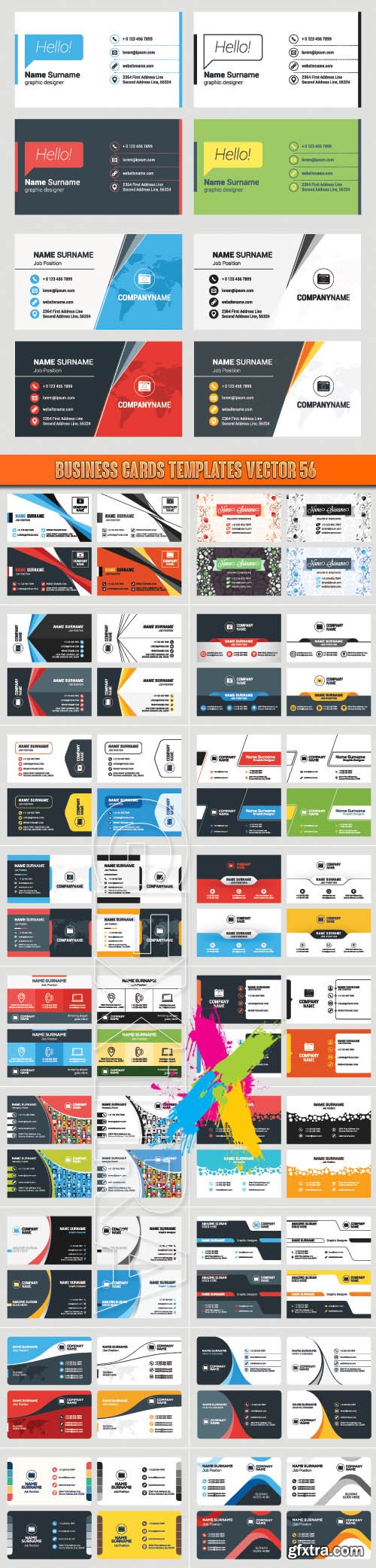 Business Cards Templates vector 56