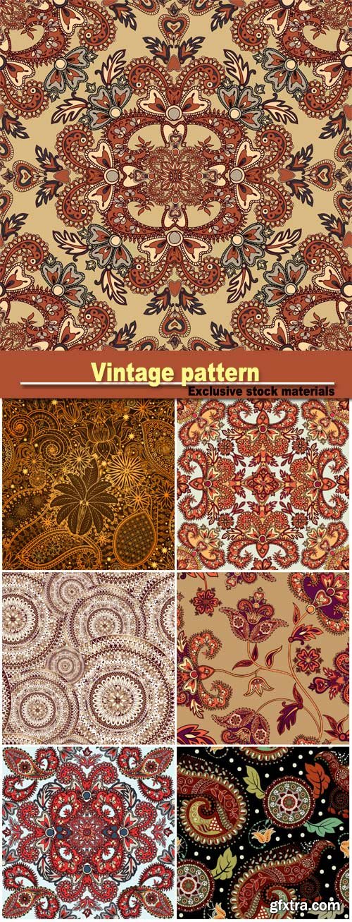 Vintage pattern, seamless texture