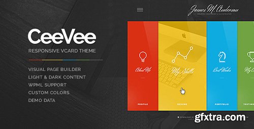 ThemeForest - CeeVee v1.0.10 - Responsive CV Resume WordPress Theme - 11095635