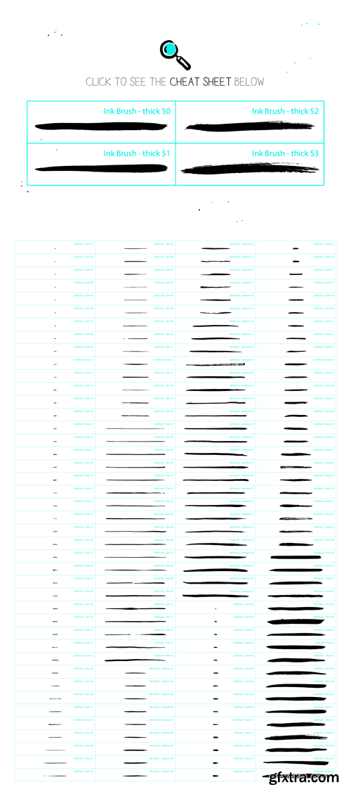 CM 514227 - 168 Illustrator Ink Brushes