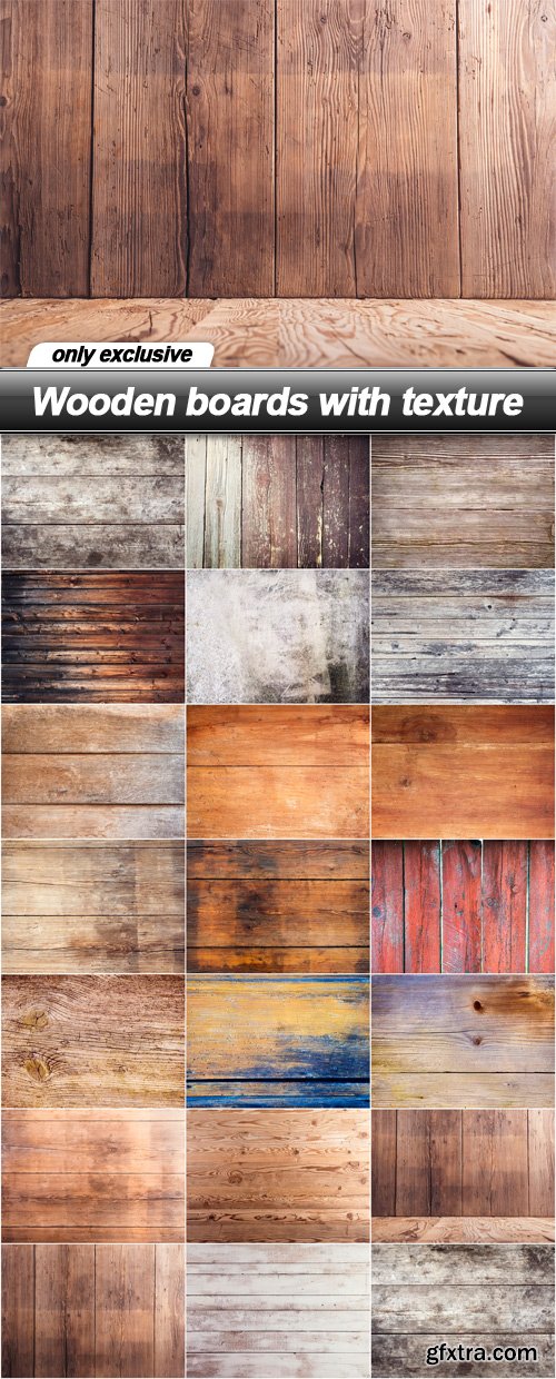 Wooden boards with texture - 20 UHQ JPEG