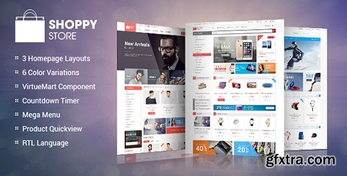 ThemeForest - ShoppyStore v1.1.0 - Responsive VirtueMart 3 Template - 14048882