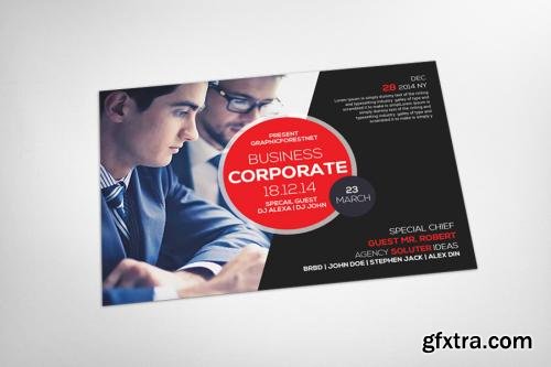 CreativeMarket Marketing Corporate Business Postcar 620853