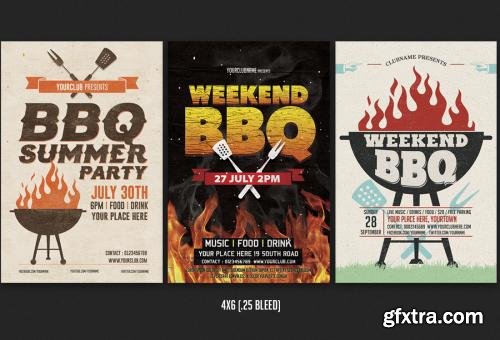 CreativeMarket BBQ Flyer Templates Bundle 622619