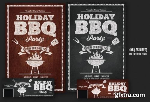 CreativeMarket BBQ Flyer Templates Bundle 622619