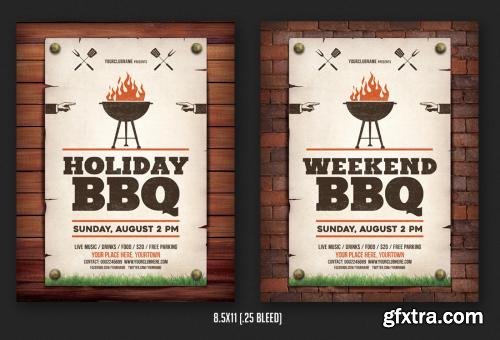 CreativeMarket BBQ Flyer Templates Bundle 622619