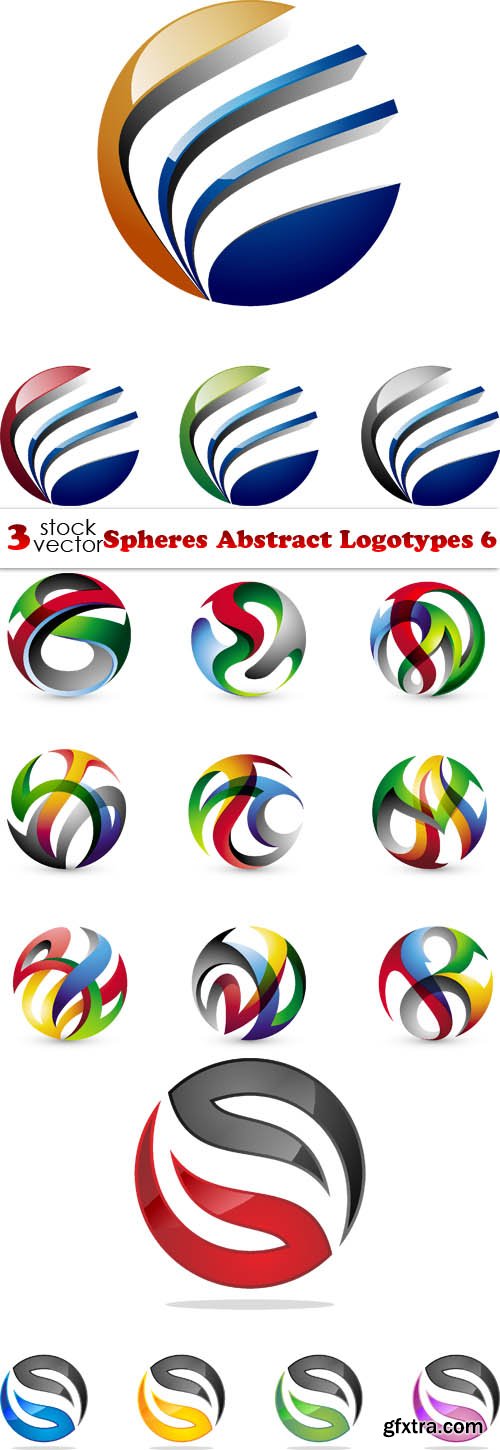 Vectors - Spheres Abstract Logotypes 6