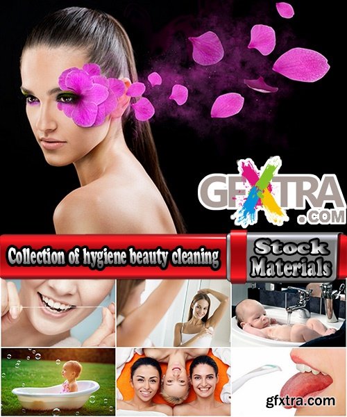 Collection of hygiene beauty cleaning cleanliness hygiene items 25 HQ Jpeg