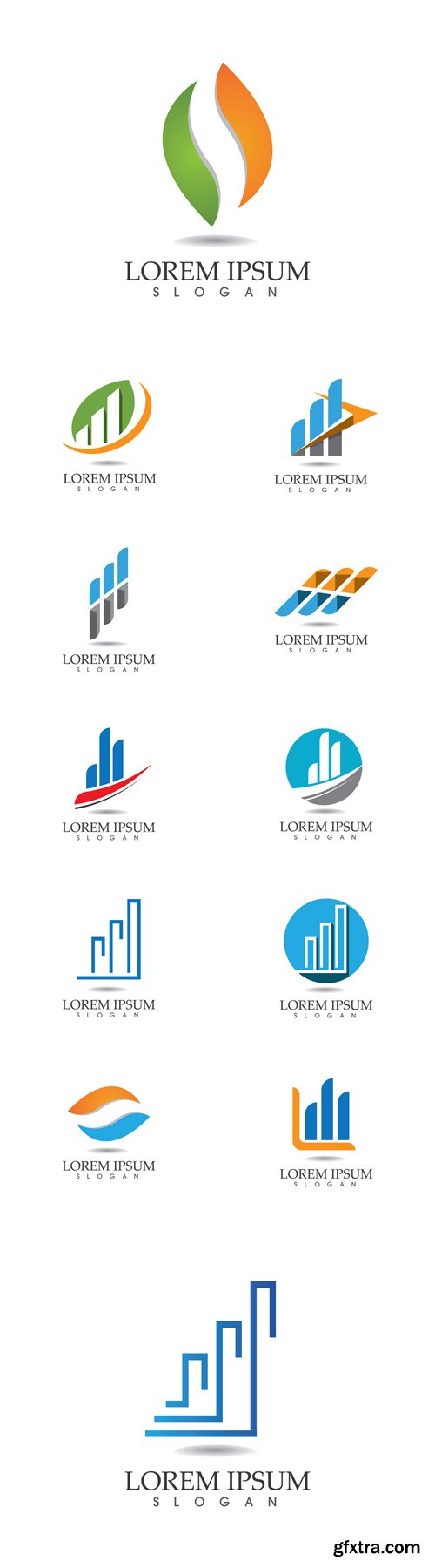 Vector Set - 12 Finance Logos