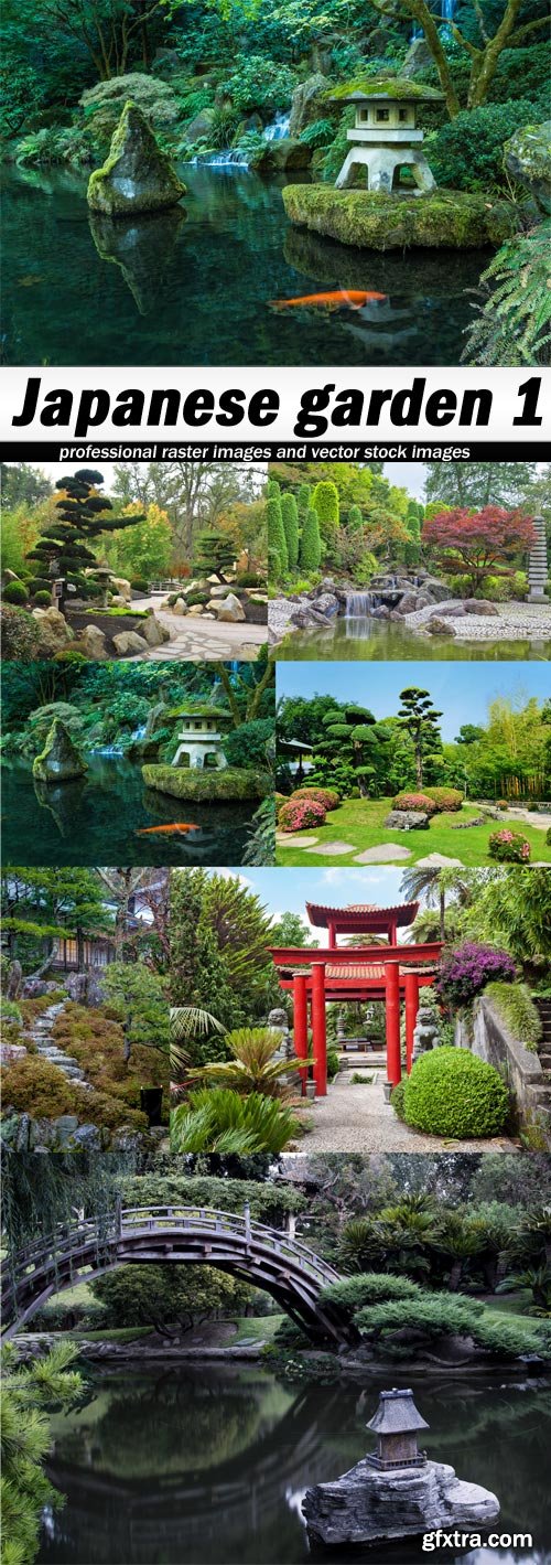 Japanese garden 1-7xJPEGs