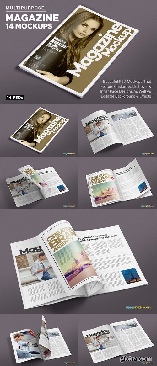 CM - 14 Magazine Mockups Vol. 7 561288