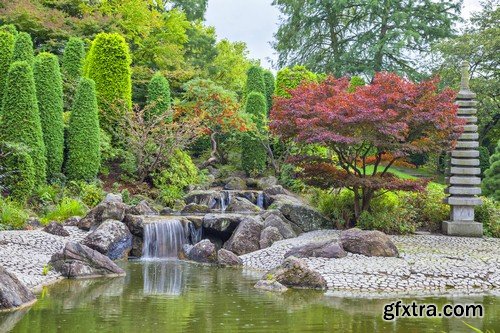 Japanese garden 1-7xJPEGs