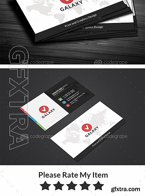 Modern Vibrant Business Card 6063