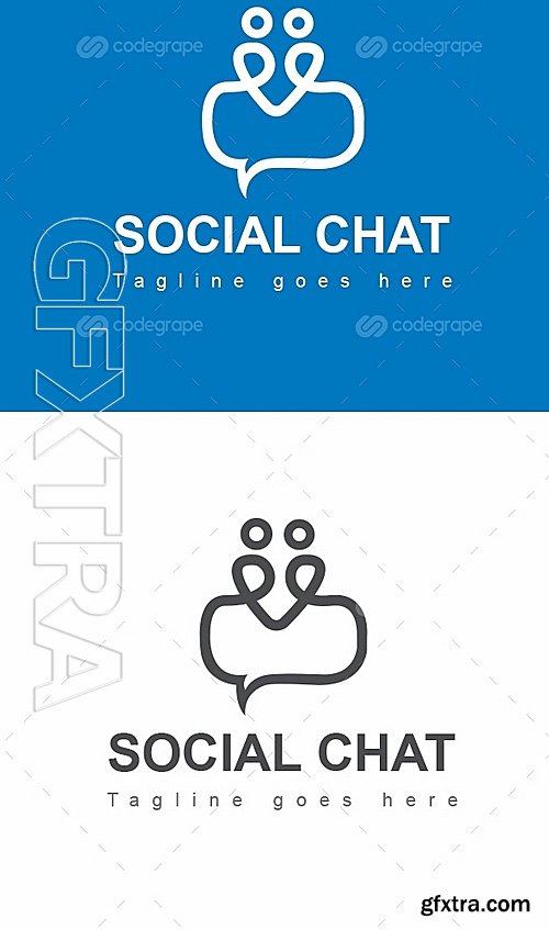 Social Chat Logo 6233