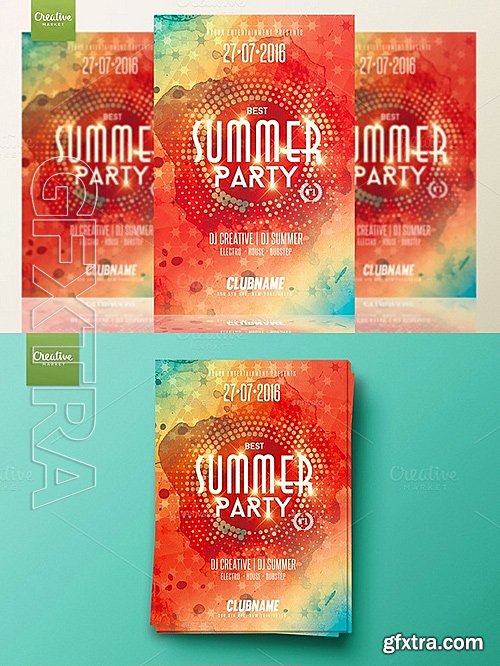 CM - Summer Party Psd Flyer Template 678708