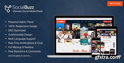 CodeCanyon - SocialBuzz v1.3 - Ultimate Social Media Portal - 15421980