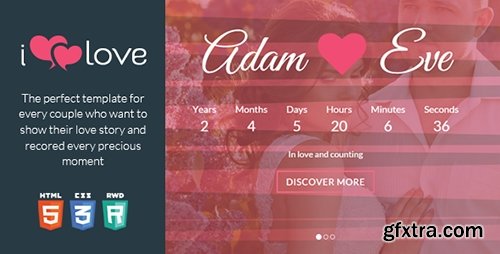 ThemeForest - ilove v1.2.2 - Love Story HTML Wedding Template - 9033958