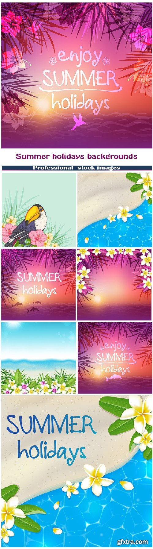 Summer holidays backgrounds #2