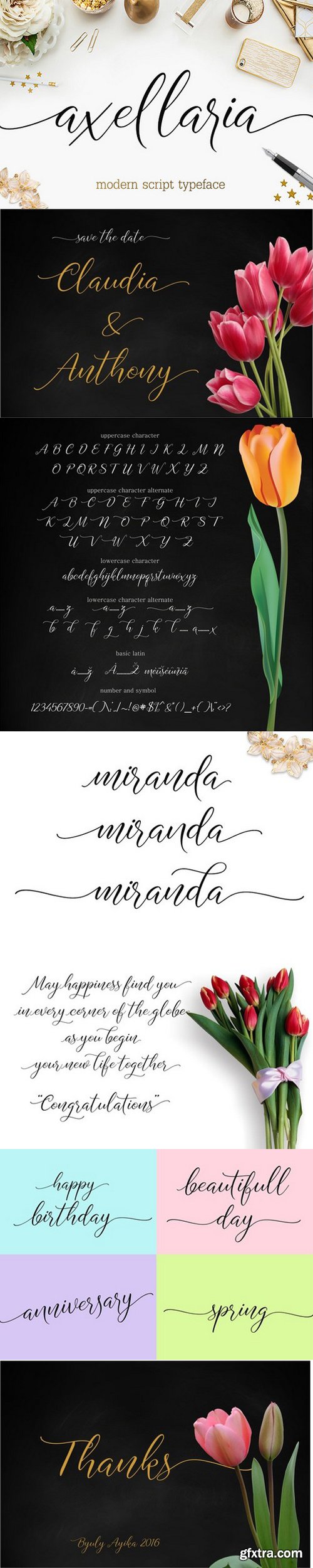 CM - Axellaria Script Font 678211