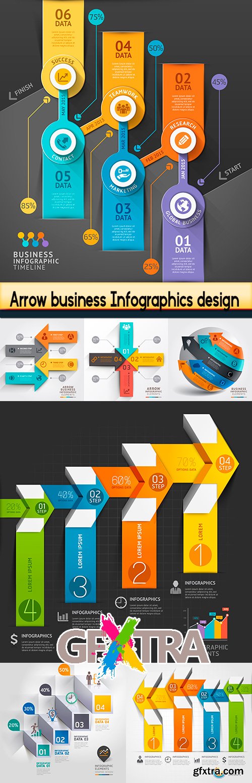 Arrow business Infographics design