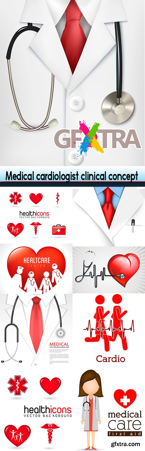 Medical cardiologist clinical concept