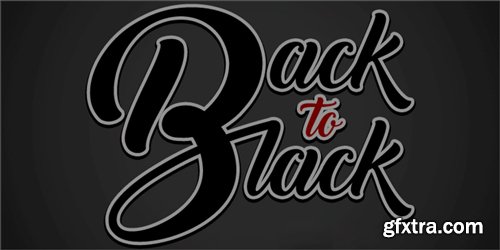 Back to Black Font