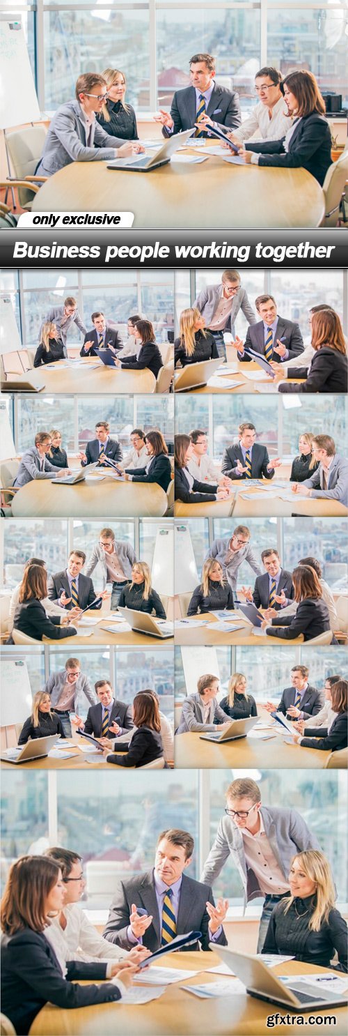 Business people working together - 9 UHQ JPEG