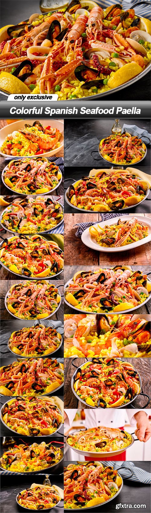 Colorful Spanish Seafood Paella - 18 UHQ JPEG