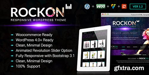 ThemeForest - Music Club v1.4 - Music/Band/Dj/Club/Party WordPress Theme Rockon - 9467649