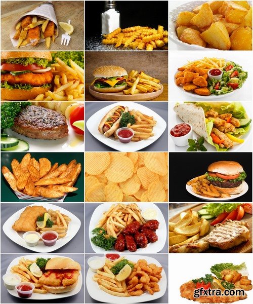 Collection fried potato hamburger seasoning sauce 25 HQ Jpeg