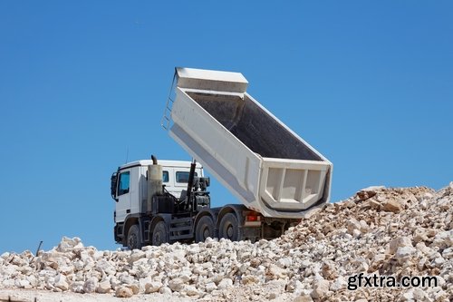 Collection dump truck pit extraction of minerals excavator 25 HQ Jpeg