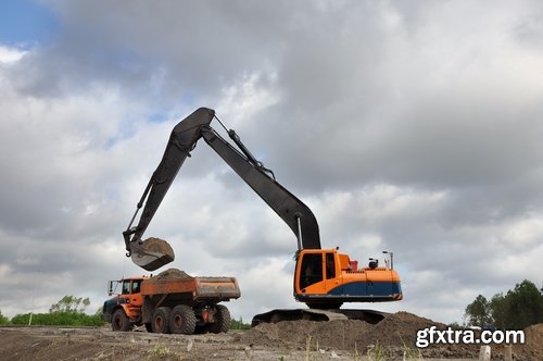 Collection dump truck pit extraction of minerals excavator 25 HQ Jpeg