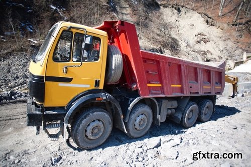 Collection dump truck pit extraction of minerals excavator 25 HQ Jpeg