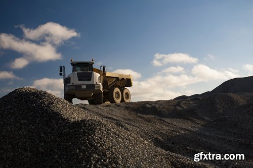 Collection dump truck pit extraction of minerals excavator 25 HQ Jpeg