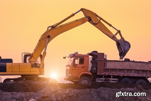 Collection dump truck pit extraction of minerals excavator 25 HQ Jpeg