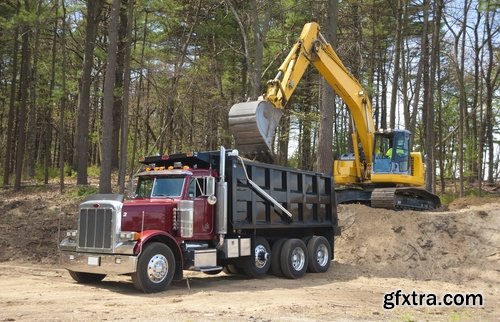 Collection dump truck pit extraction of minerals excavator 25 HQ Jpeg