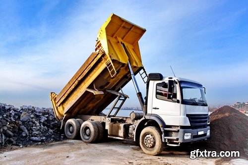 Collection dump truck pit extraction of minerals excavator 25 HQ Jpeg