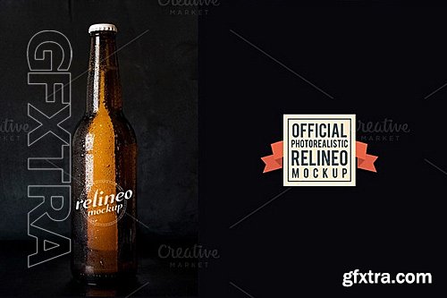 CM - Beer Bottle Logo Mock-up 10 674063