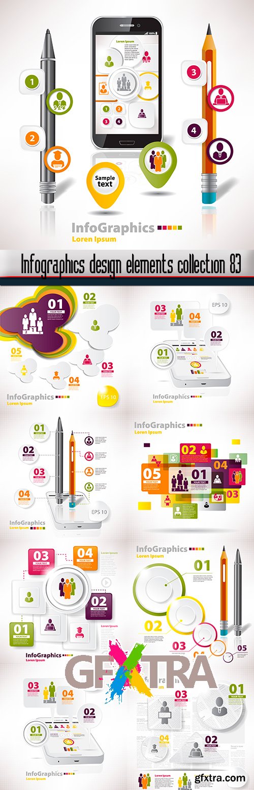 Infographics design elements collection 83