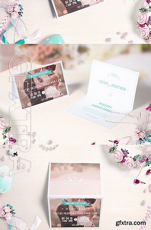 CM - Invitation & Greeting Card Mockups 655807