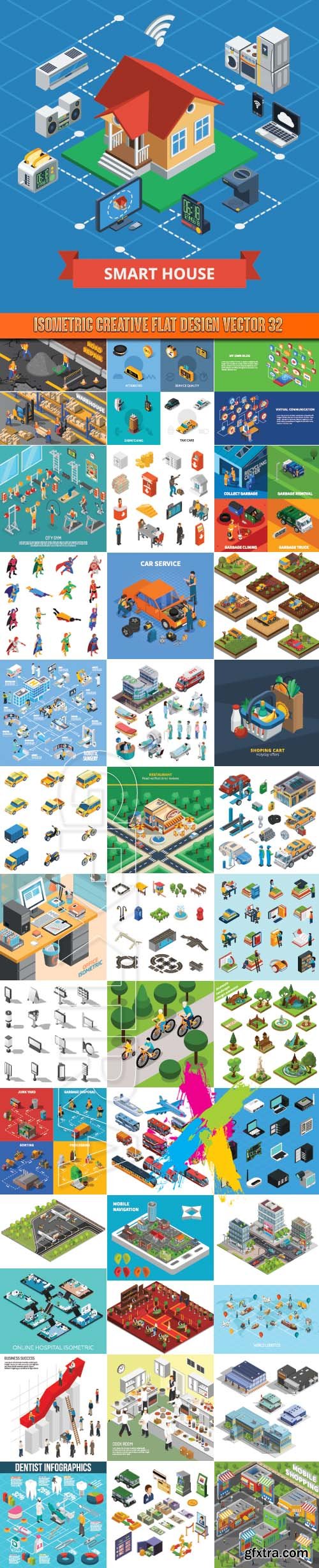 Isometric creative flat design vector 32