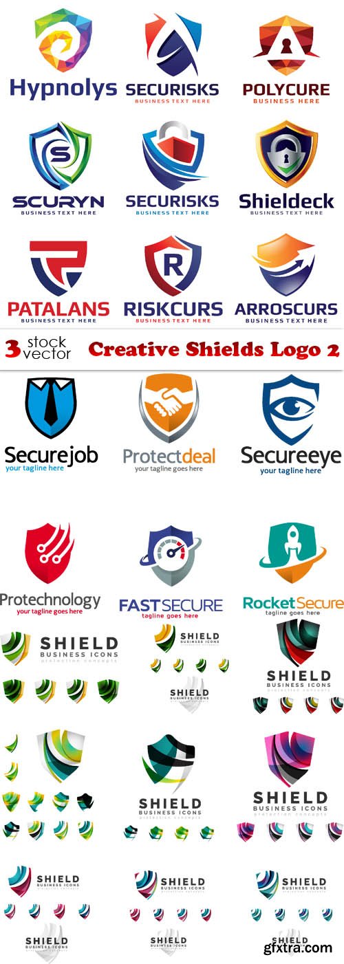 Vectors - Creative Shields Logo 2