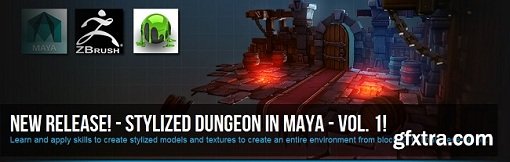 Stylized Dungeon In Maya - Volume 1