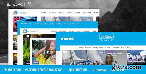 ThemeForest - Bluemag v1.0 - A Smart Scroll Blog / Magazine WordPress Responsive Theme - 14843049