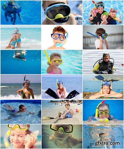 Collection of child dive diver swimming sea travel vacation 25 HQ Jpeg