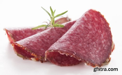 Collection salami sausage delicacy meat 25 HQ Jpeg