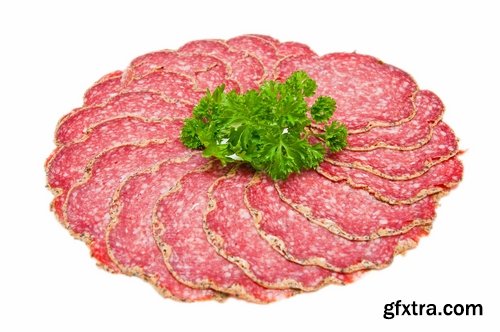 Collection salami sausage delicacy meat 25 HQ Jpeg