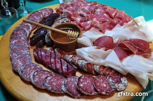 Collection salami sausage delicacy meat 25 HQ Jpeg