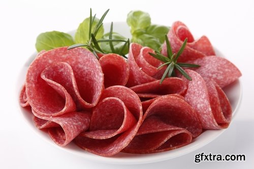 Collection salami sausage delicacy meat 25 HQ Jpeg